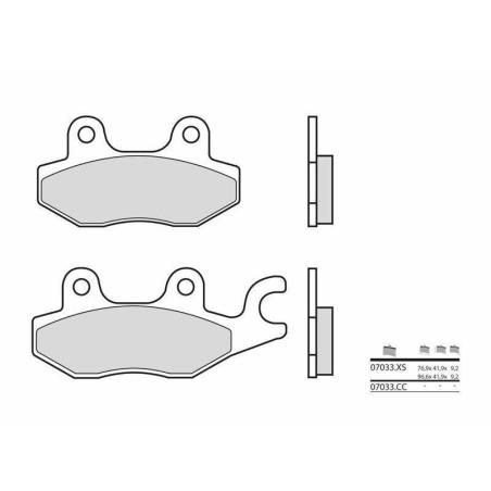 BREMBO 07033 : Pastillas de freno orgánicas Brembo 07033