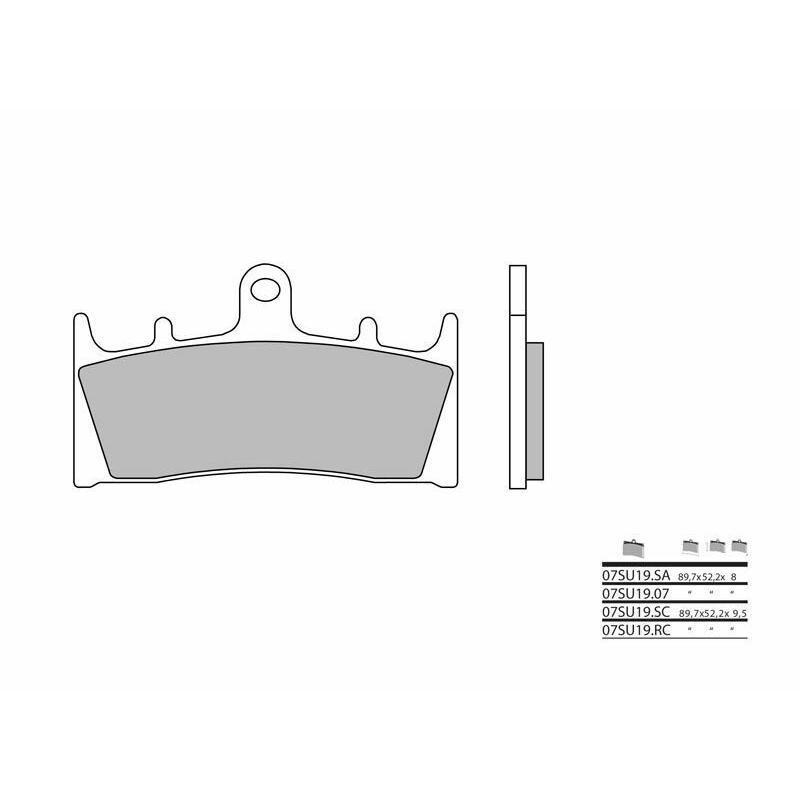 BREMBO 07SU19SA : Pastillas de freno sinterizadas Brembo 07SU19SA