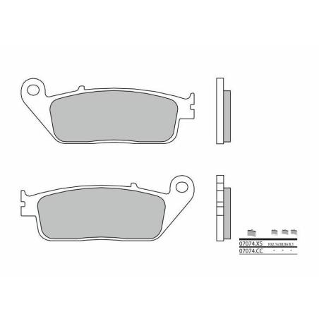 BREMBO 07074 : Pastillas de freno orgánicas Brembo 07074