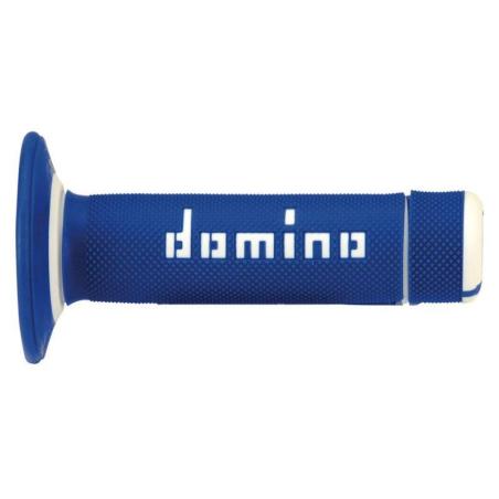 DOMINO A02041C4648A7-1 : Puños off road DOMINO cross azul/blanco A02041C4648