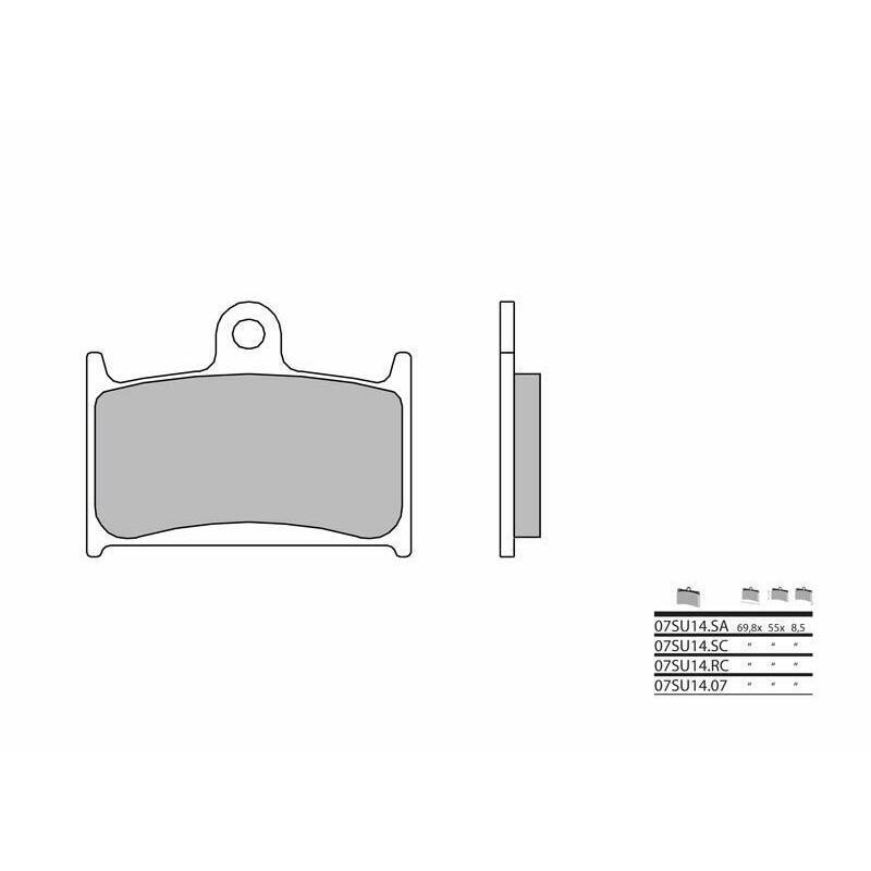 BREMBO 07SU14SA : Pastillas de freno sinterizadas Brembo 07SU14SA