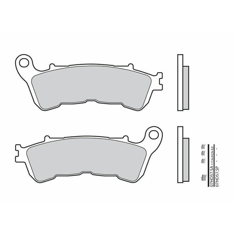 BREMBO 07HO57SP : Pastillas de freno sinterizadas Brembo 07HO57SP