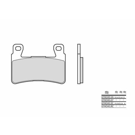 BREMBO 07HO45SA : Pastillas de freno sinterizadas Brembo 07HO45SA