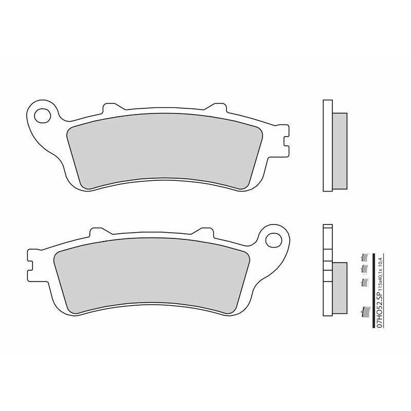 BREMBO 07HO52SP : Pastillas de freno sinterizadas Brembo 07HO52SP