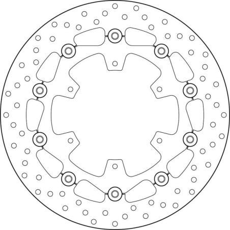 BREMBO 78B408A8 : Disco de freno BREMBO Serie Oro redondo flotante