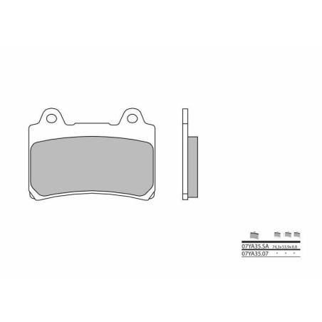 BREMBO 07YA3507 : Pastillas de freno orgánicas Brembo 07YA3507