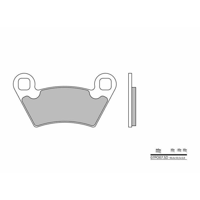 BREMBO 07PO07SD : Pastillas de freno sinterizadas Brembo 07PO07SD