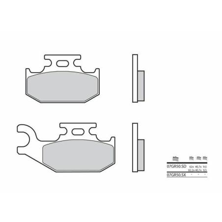 BREMBO 07GR50SD : Pastillas de freno sinterizadas Brembo 07GR50SD