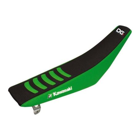 BLACKBIRD 1421H : Funda de asiento Blackbird Doble agarre 3 Kawasaki negro/verde 1421H