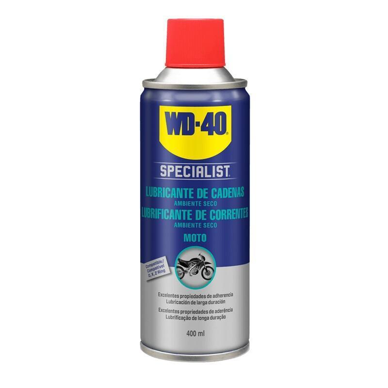 WD 40 34074 : Lubricante de cadena WD-40 Specialist Moto condiciones secas - Spray 400ml