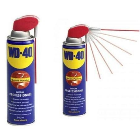 WD 40 34139/92 : Spray lubricante WD-40 500ml con aplicador doble uso