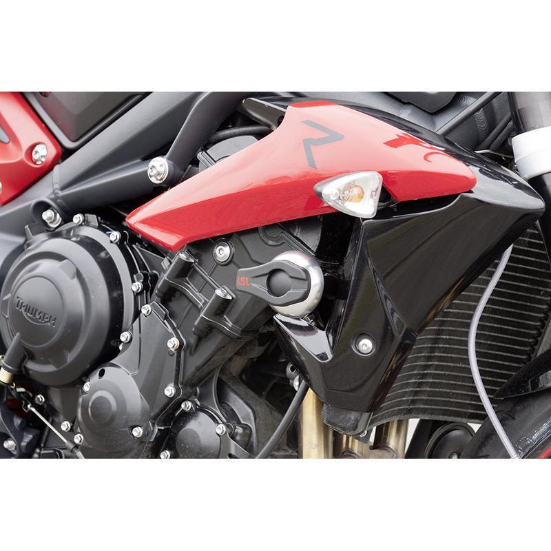 LSL 550T053.1SW : Kit montaje protectores de carenado Street Triple/R LSL 550T053.1SW