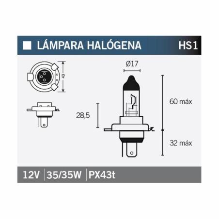 Lámpara bombilla HALOGENA HS1