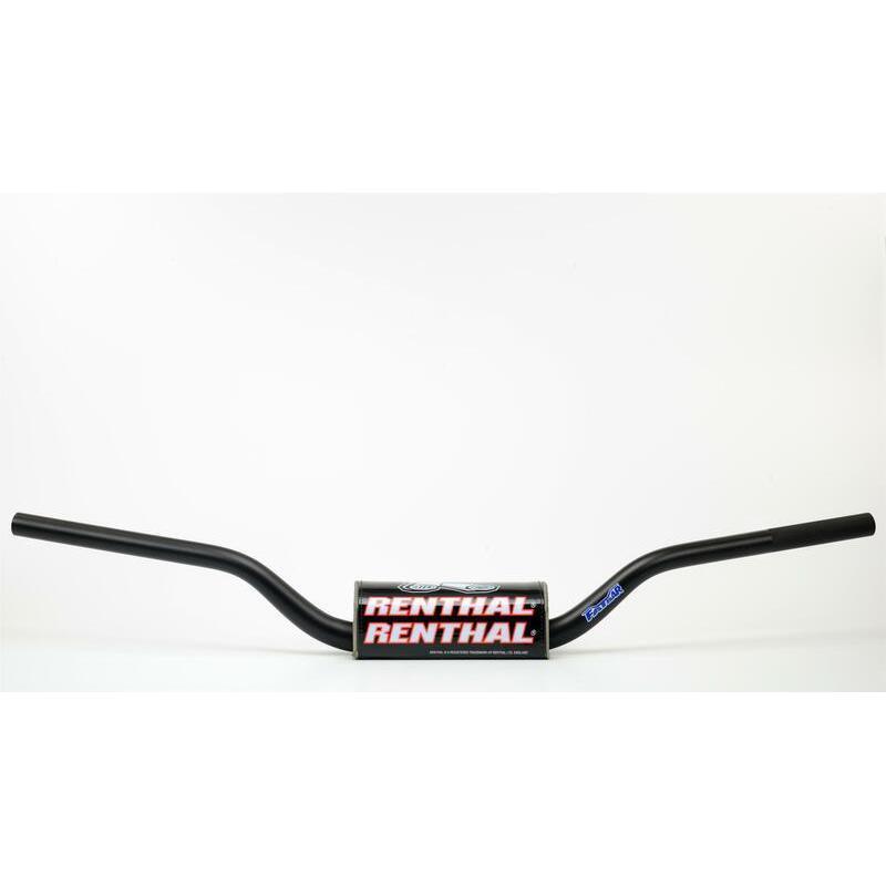 RENTHAL 609-01-BK : Manillar Renthal Fatbar Carmichael alto negro con protector negro 609-01-BK