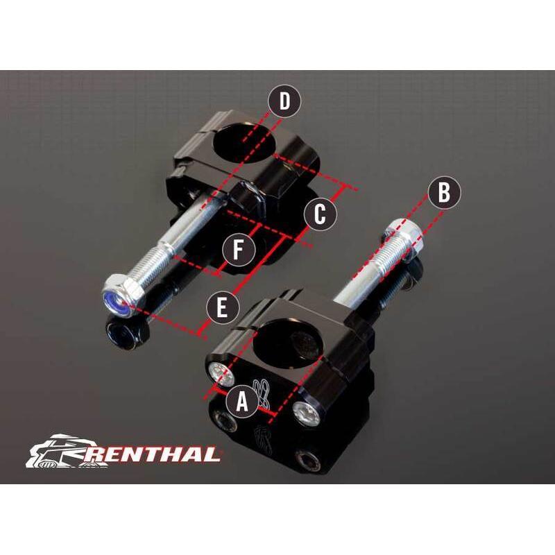 RENTHAL CL001 : Torretas Renthal para Honda/Kawasaki CL001