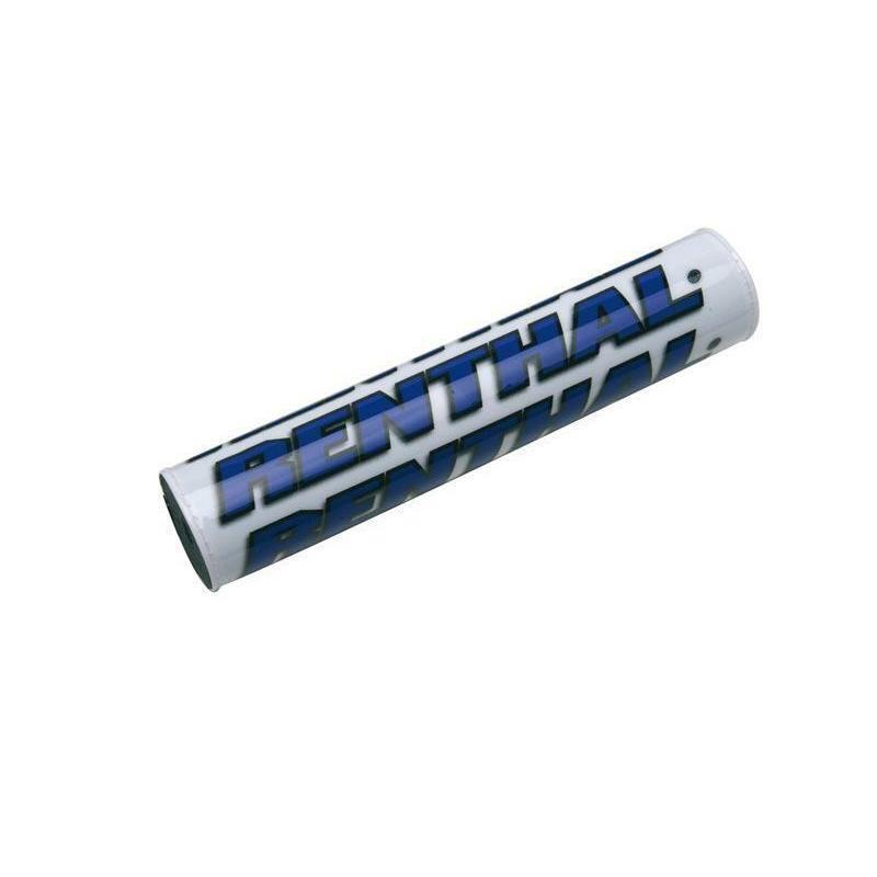 RENTHAL P209 : Protector/Morcilla barra superior de manillar Renthal blanco/azul P209