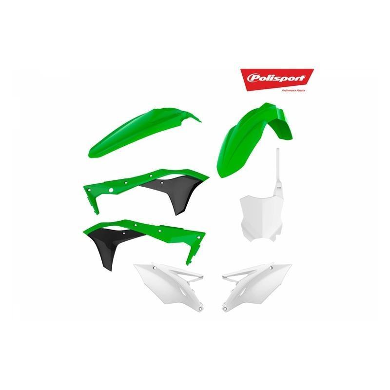 POLISPORT 90713 : Kit plástica completo Polisport Kawasaki color original 90713