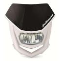 POLISPORT 8667100002 : Careta Halo LED homologada POLISPORT blanco/negro 8667100002