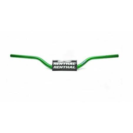 RENTHAL 604-01-GN : Manillar Renthal Fatbar Carmichael verde con protector negro 604-01-GN