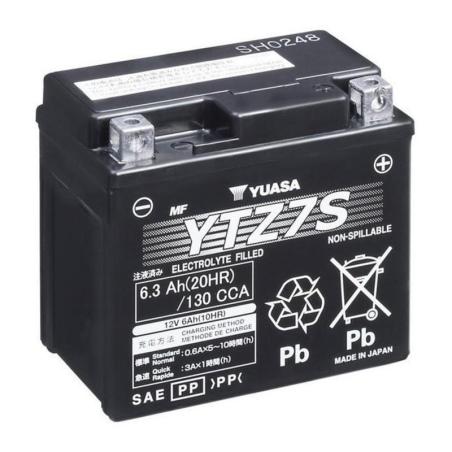 YUASA YU-YTZ7V-WC : Batería YUASA Sin mantenimiento activada de fábrica  - YTZ7V FA