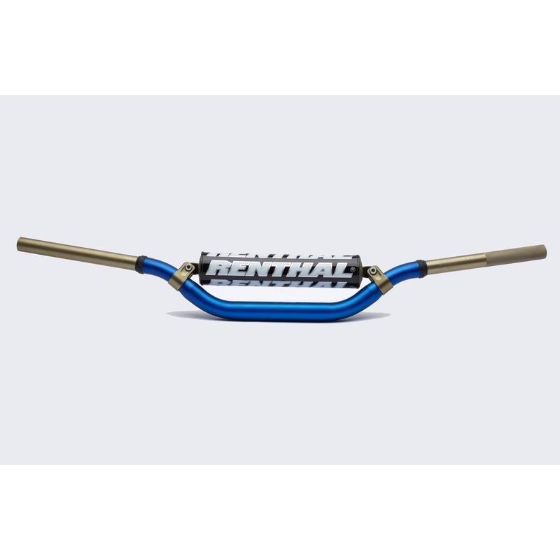 RENTHAL 996-01-BU-07-184 : Manillar RENTHAL Twinwall Villopoto/Stewart azul con protector negro 996-01-BU-07-185