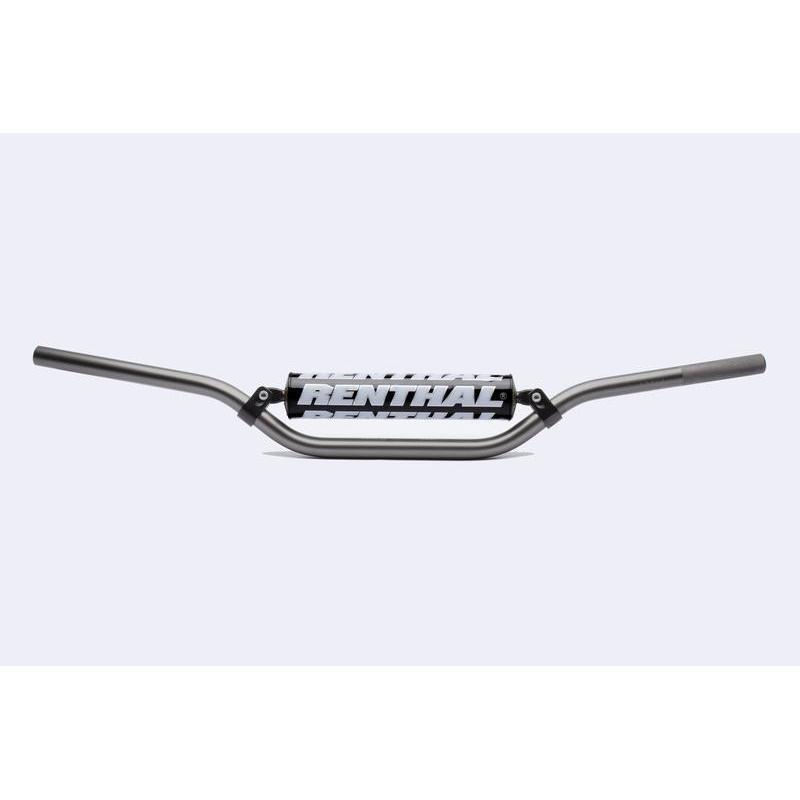 RENTHAL 722-01-TT-01-185 : Manillar Renthal motocross CR alto titanio con protector negro 722-01-TT-01-185