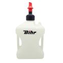 BIHR JT820 : Garrafa de combustible llenado rápido BIHR Home Track homologada - Blanca 20L