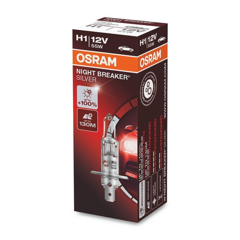 OSRAM 64150NBS-01B : Bombilla OSRAM Night Breaker Silver H1 12V /55W - X1