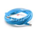 Funda cable acero laminado Ø5 Azul 2m