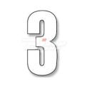 Numeros Carrera Blanco - Pack de 3 uds C