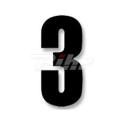 Numeros Carrera Negro - Pack de 3 uds Cr