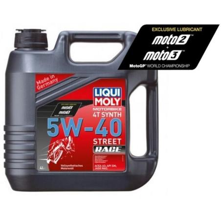 LIQUI MOLY 1685 : Garrafa de 4L aceite Liqui Moly 100% sintético 5W-40 Street Race