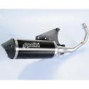 POLINI 190.0039 : POLINI Maxi-Scooter Exhaust - Black Aluminium Vespa