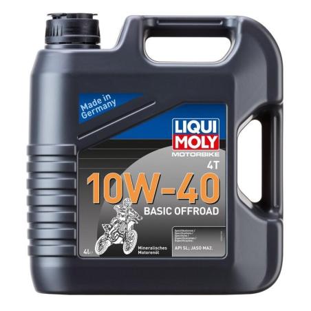 LIQUI MOLY 3062 : Garrafa 4L de aceite Liqui Moly 10W-40 BASIC OFFROAD