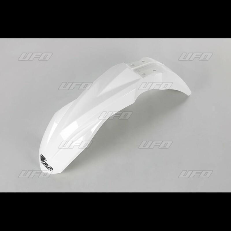 UFO KA04748#047 : Guardabarros delantero UFO blanco Kawasaki KX250/450F