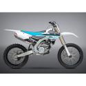 YOSHIMURA US 231010D321 : Linea completa escape Yoshimura Signature RS-4, acero inox, Silencioso de aluminio, Yamaha YZ250F