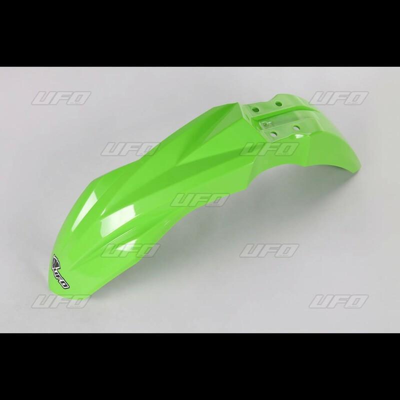 UFO KA04748#026 : Guardabarros delantero UFO verde Kawasaki KX250/450F