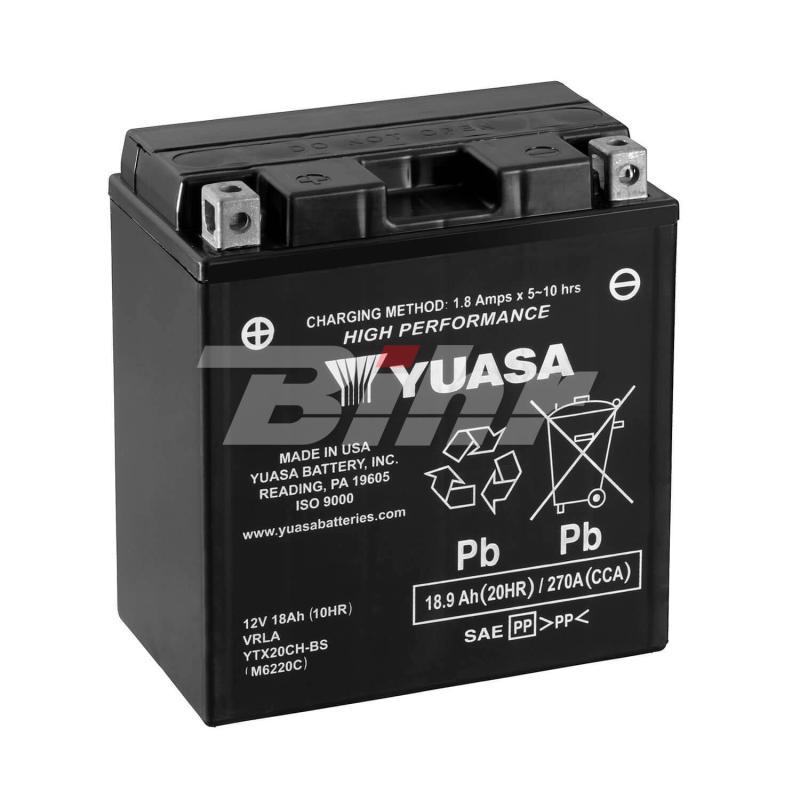 Batería Yuasa YTX20CH-BS Combipack (con 