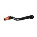 SCAR GSL501 : Pedal cambio SCAR negro mate Puntera naranja KTM SXF450