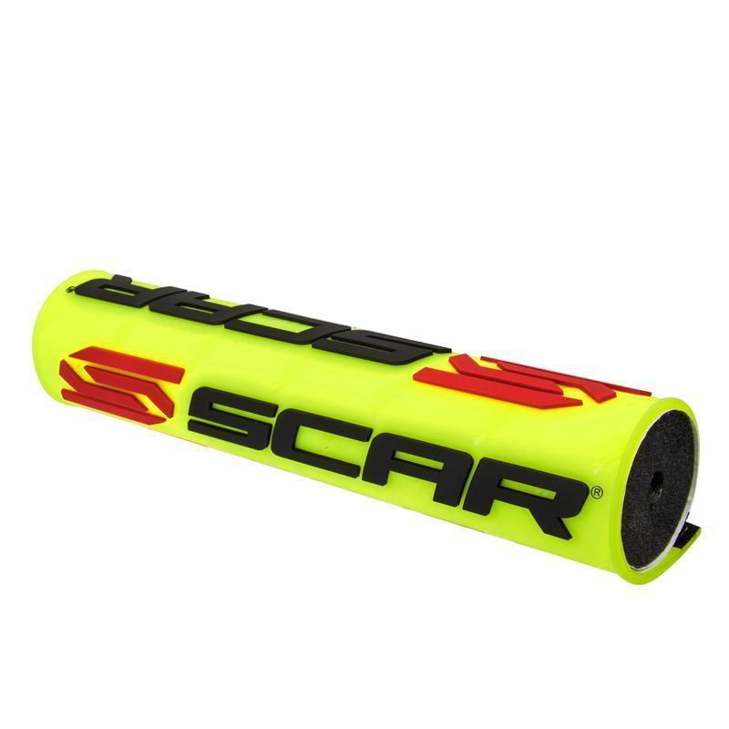 SCAR MSXY : Protecto/Morcilla manillar con barra SCAR 3D flúor amarillo MSXY