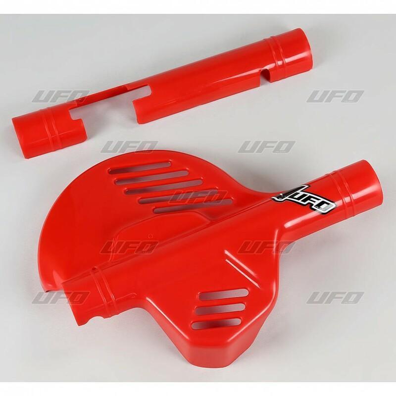 UFO HO02605#061 : Protector de disco UFO rojo Honda CRF250R/CRF450R