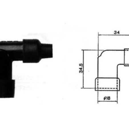 NGK 8710 : Pipa Bujía NGK LZFH