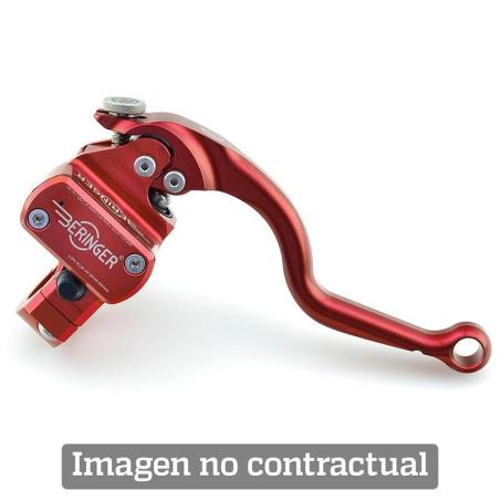 BERINGER BRO125R : Bomba de freno con depósito integrado. Maneta tipo 5. Color ROJO. (BRO125R)