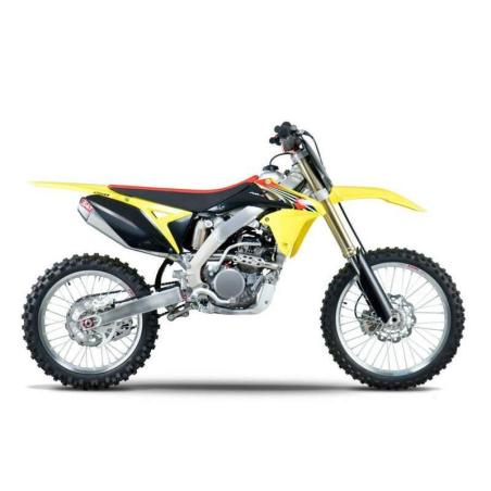 YOSHIMURA US 218310D320 : Linea completa escape Yoshimura RS-4, acero inox, Silencioso aluminio y tapa carbono, Suzuki RM-Z250