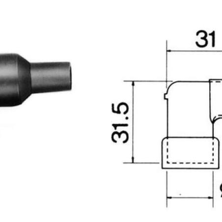 NGK 8719 : Pipa Bujía NGK LB10EHAK