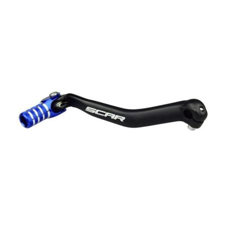 SCAR GSL403 : Pedal cambio SCAR negro mate Puntera azul Yamaha YZ125