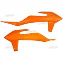 UFO KT04092#FFLU : Plásticos laterales de radiador UFO naranja neon KTM SX/SX-F