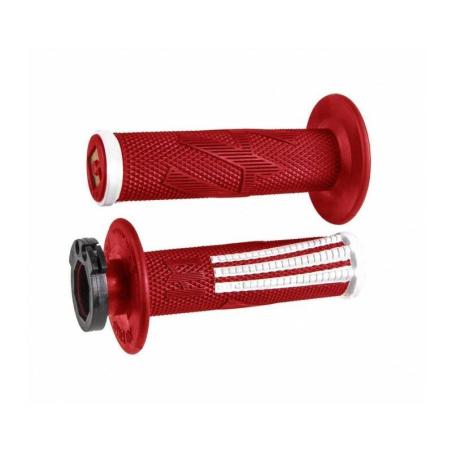 ODI H36EPRW : Puños ODI Emig Pro V2 Lock-On Rojo/Blanco