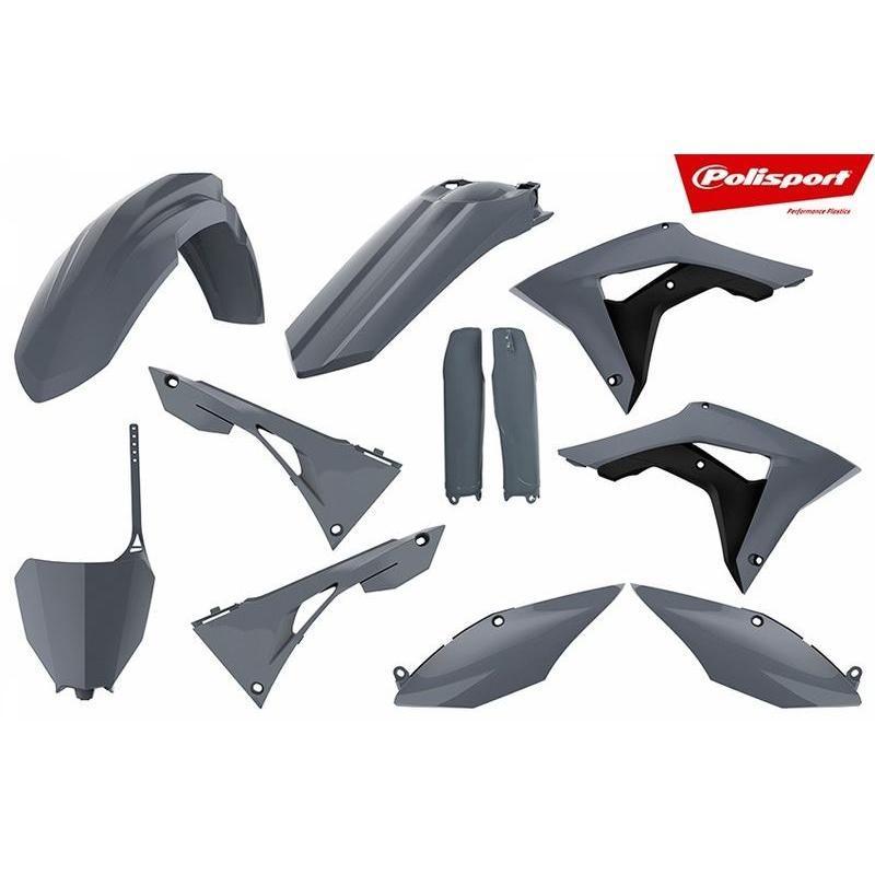 POLISPORT 90823 : Kit de plástica Polisport CRF250/450R 17-18 Gris Nardo Grey