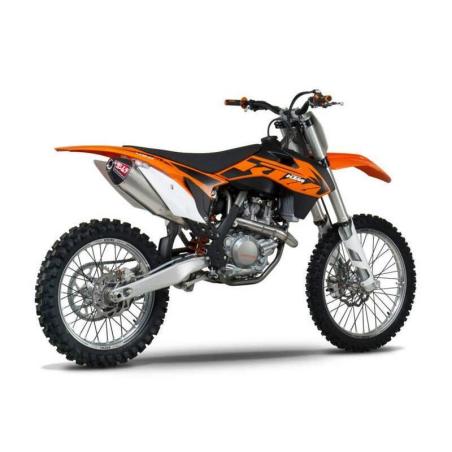 YOSHIMURA US 264610D320 : Linea completa escape RS-4 de aluminio/acero inoxidable, para KTM 450 SX-F/XC-F